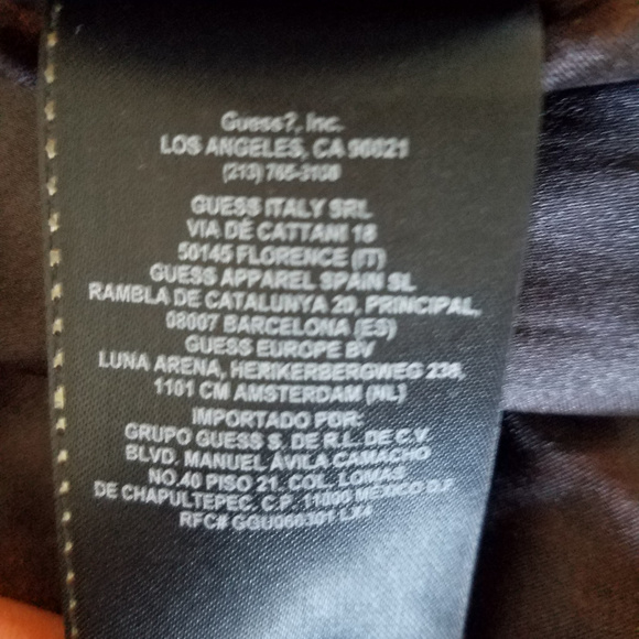 Guess Marciano Leather Jacket Size M Women's Moto - Picture 8 of 8